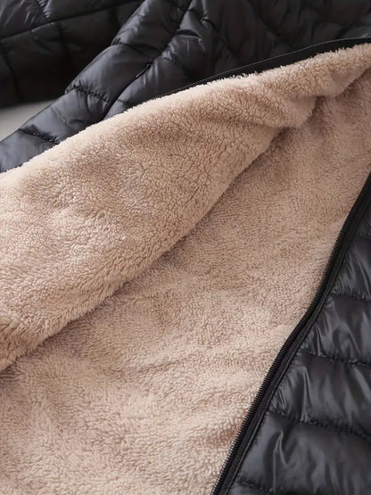 New Mid-Length Hooded Slim-Fit Coat