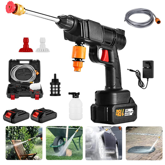 PowerWasher 3.0 - Cordless High Pressure Washer (+2 FREE Batteries)