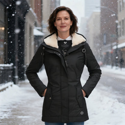 Allison | Waterproof Long Jacket with Hood and Lining