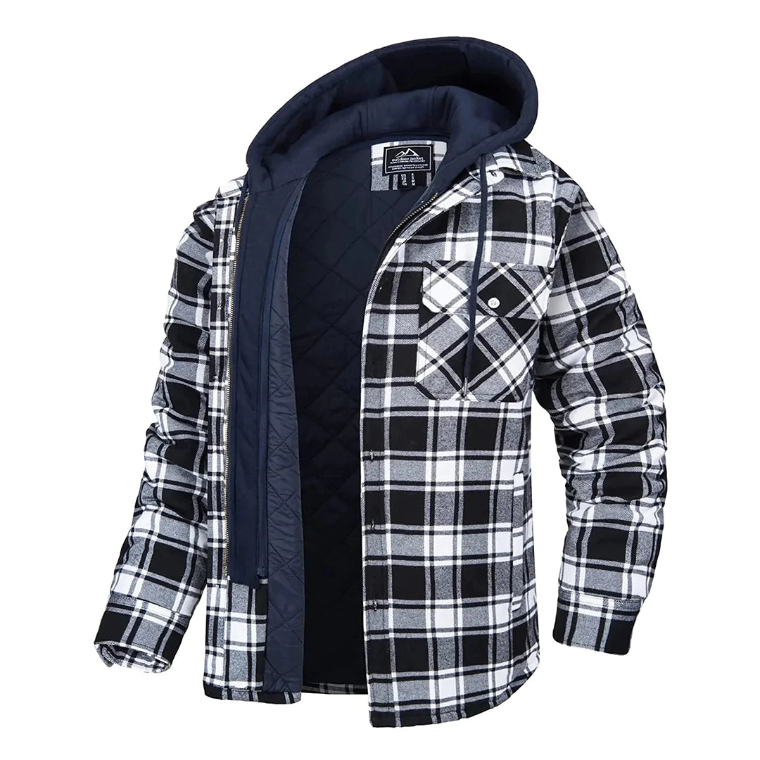 Noel | Checked Hooded Jacket