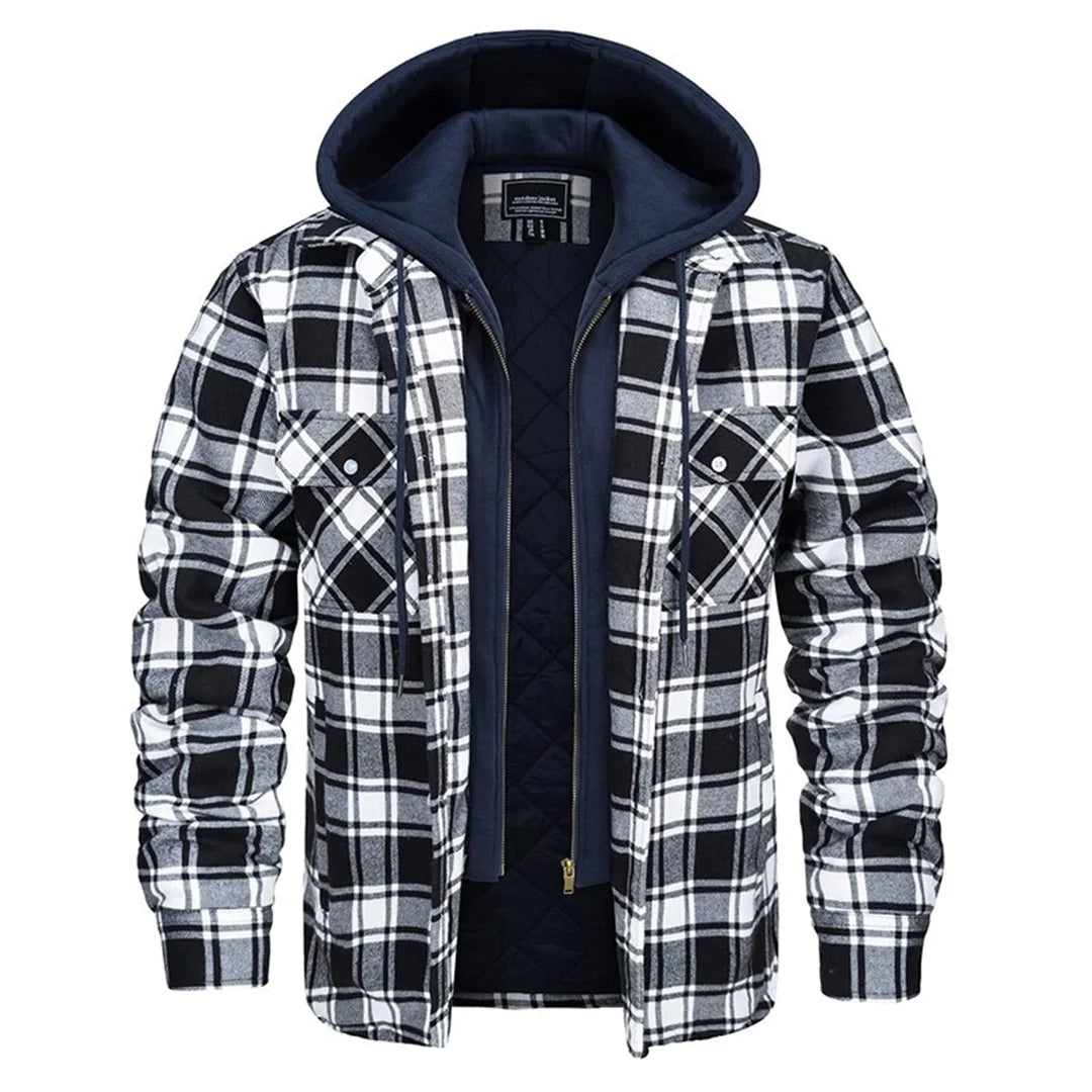 Noel | Checked Hooded Jacket