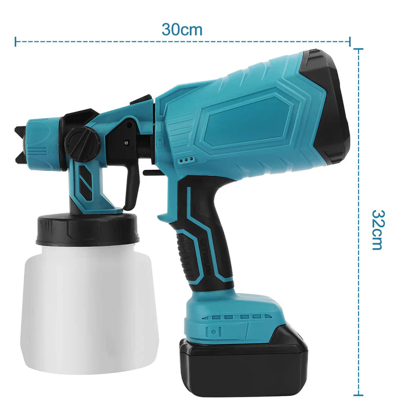 High-pressure Cordless Paint Sprayer (+2 FREE Batteries)