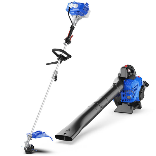 26cc Weed Wacker Gas Powered 4-in-1 Multi Yard Care Tools & 26cc Leaf Blower Combo Kit