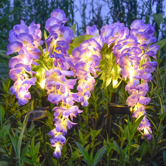 Solar Garden Flower Lamp