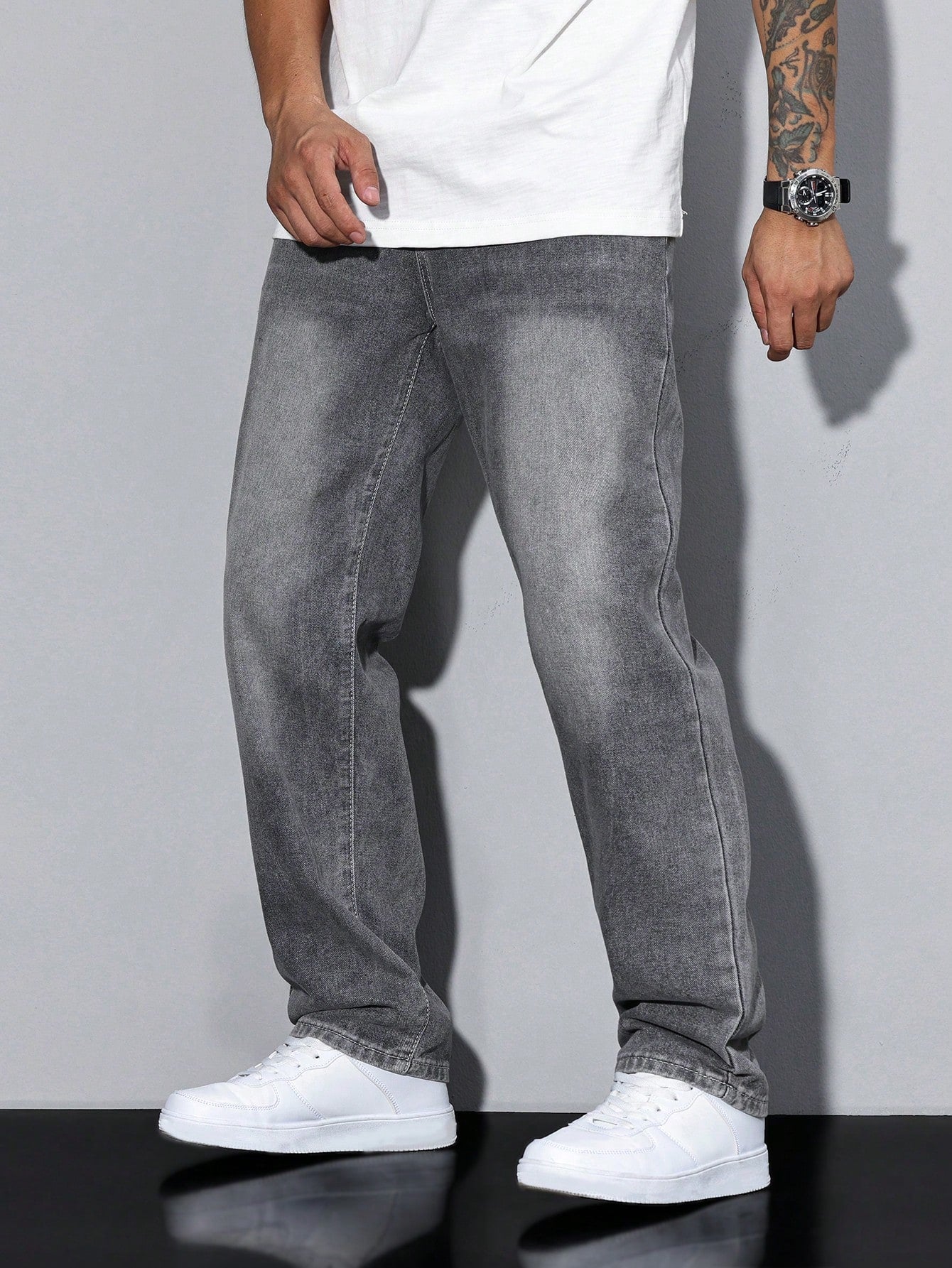 Daan | Solid Color Casual Men's Jeans