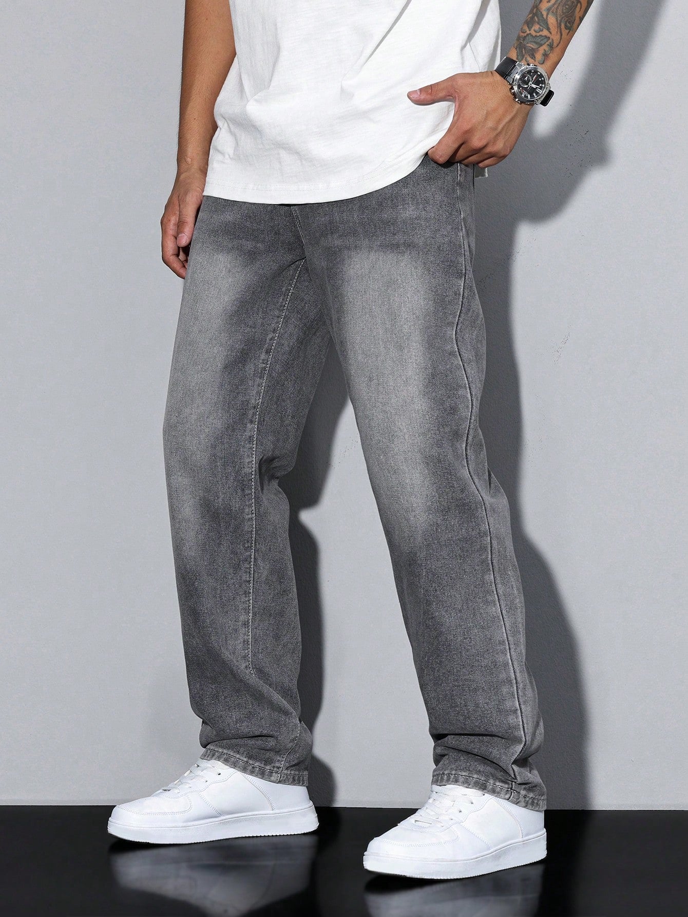 Daan | Solid Color Casual Men's Jeans