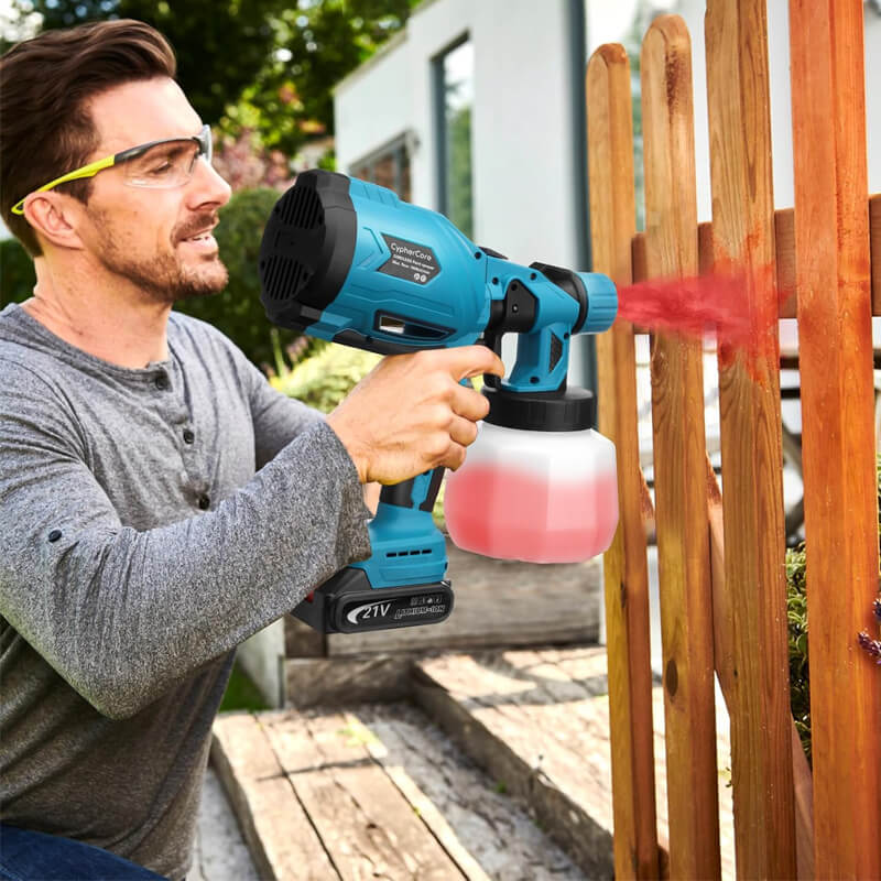 High-pressure Cordless Paint Sprayer (+2 FREE Batteries)