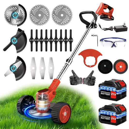 TrimWheel 3.0 - Cordless Mower, Trimmer & Edger (+2 FREE Batteries)
