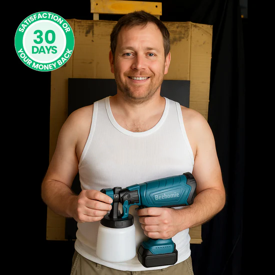 High-pressure Cordless Paint Sprayer (+2 FREE Batteries)